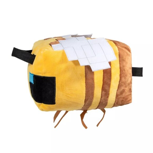 Minecraft Bee Pillow Buddy Yellow Brown Plush Kids Room Decor 15"x11" - Picture 2 of 10
